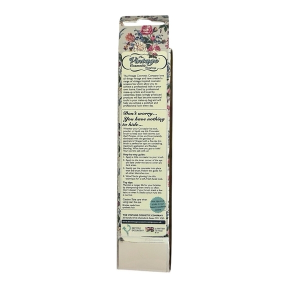 NIB Vintage Cosmetic Company Concealer Brush Makeup Brush Face Brush - Picture 3 of 4